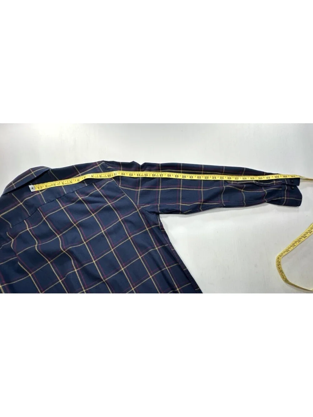 Banana Republic Checked Untucked Fit Button Up Blue Men L